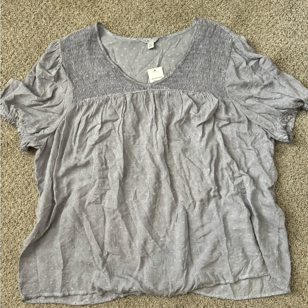 Gray Catos Women's Blouse NWT